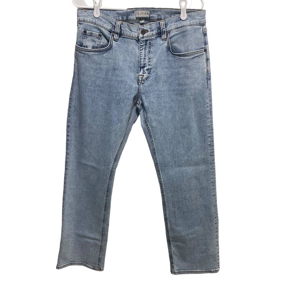 Tecovas Jeans Men's Size 34X30 Blue Denim Straight Jean RANCH WEAR